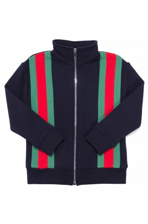 Sweatshirt with a 'web' stripe, zdjęcie 1 Sweatshirt with a 'web' stripe od Gucci Kids